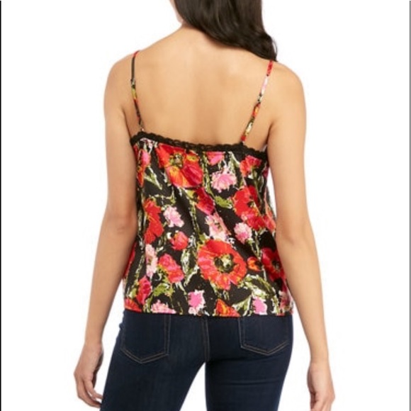 Kaari Blue Lace Trim Cami Size Large - Picture 2 of 8